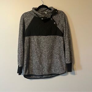 Gray and Black Pullover Sweater